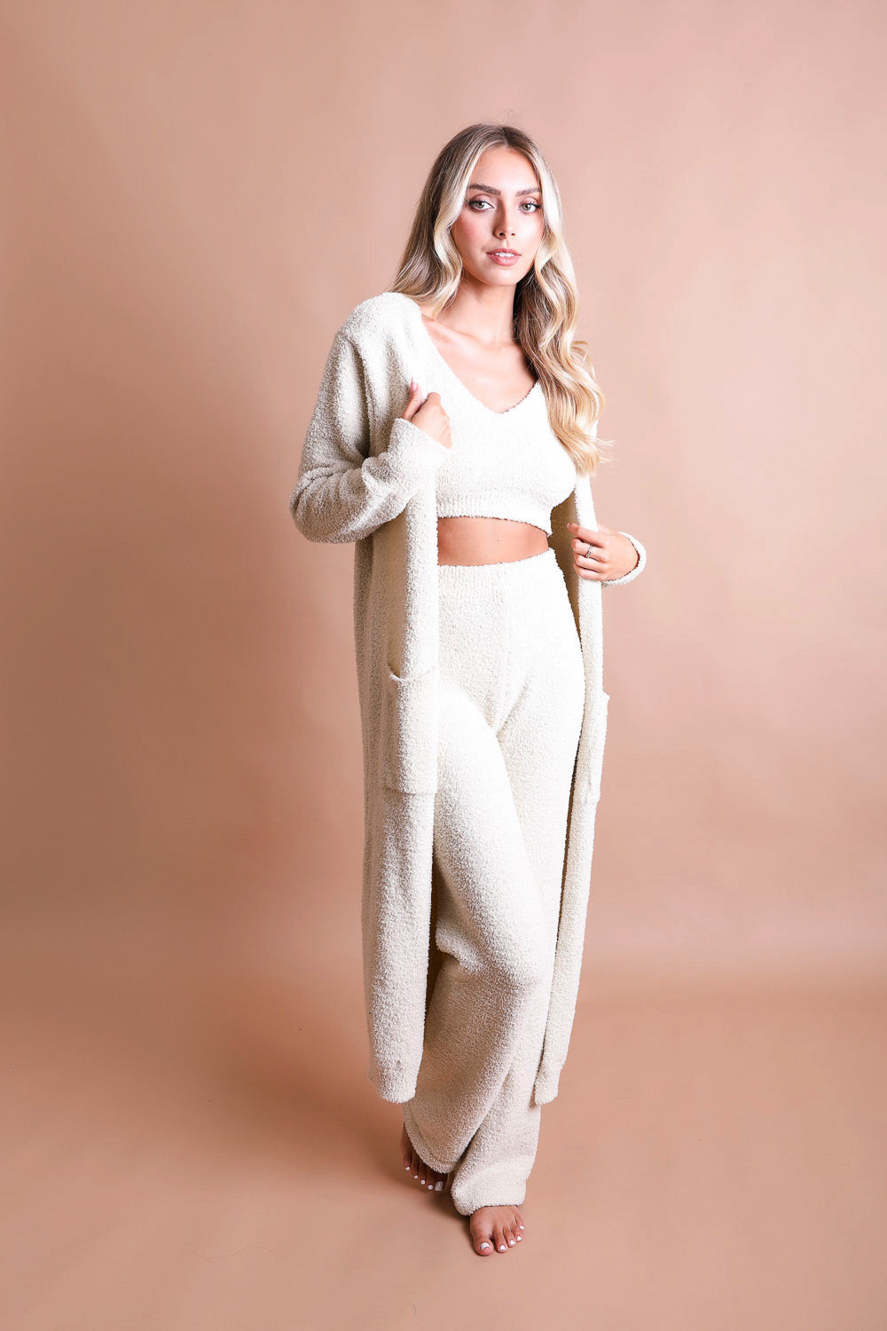 Ultra-soft Boucle Longline Cardigan - My Store