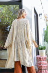 Soft Embroidered Zig Zag Kimono - My Store