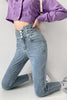 Skinny Pencil Jeans Four Buttons Vintage High Waist Women Slim Stretch - My Store