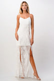 Front Slit Lace Maxi Dress - My Store