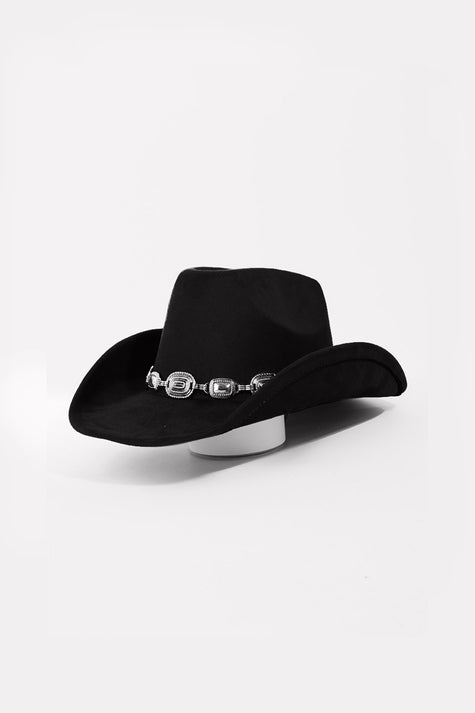 Fame Metal Trim Cowboy Hat - My Store