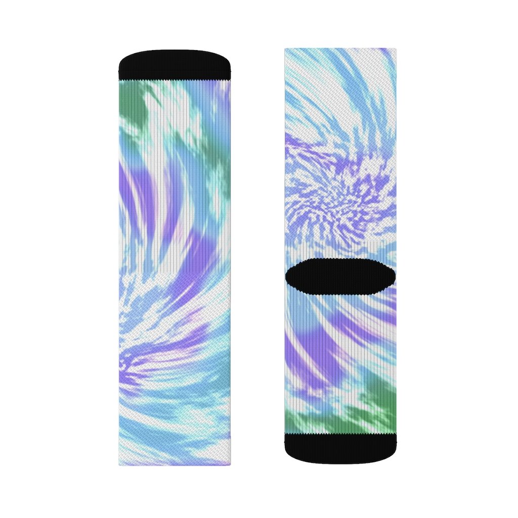 Purple Tie Dye Novelty Socks - My Store