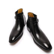 Men's Italian Leather Dress Boots With Zipper & Buckle - My Store