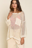 Oversized Fit See-through Pullover Cover Up - My Store