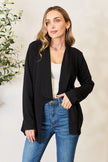 Heimish Full Size Open Front Long Sleeve Blazer - My Store