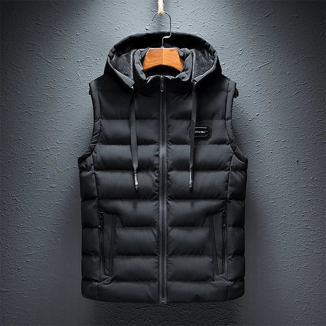 Men's Hooded Sleeveless Jacket - My Store