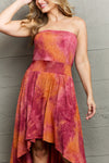 Ninexis In The Mix Sleeveless High Low Tie Dye Dress - My Store