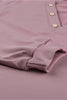 Women Pink Buttoned V Neck Cotton Loose Fit Top - My Store