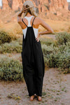 Double TakeV-Neck Sleeveless Jumpsuit with Pocket - My Store