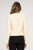 Jacket Vegan Leather Edged Lace Blazer Jacket - My Store