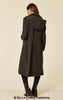 Wool Blend Hooded Mid Length Coat (1704) - My Store