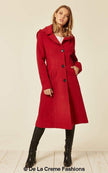 Wool Blend Hooded Mid Length Coat (1704) - My Store