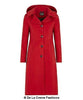 Wool Blend Hooded Mid Length Coat (1704) - My Store