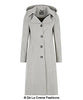 Wool Blend Hooded Mid Length Coat (1704) - My Store