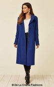 Wool Blend Hooded Mid Length Coat (1704) - My Store