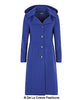 Wool Blend Hooded Mid Length Coat (1704) - My Store