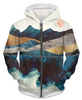 Blue Mountain Reflection 1 UNISEX ZIP HOODIE - My Store