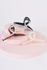 3pcs Thin Loopy Pearl Trim Claw Hair Clip Set