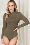 Basic Bae Full Size Mock Neck Long Sleeve Bodysuit - My Store