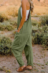 Double TakeV-Neck Sleeveless Jumpsuit with Pocket - My Store