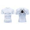 Compression Sport Shirt with Spider Print