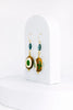 Boho Colorful Oval Wood Bead Drop Earrings - My Store