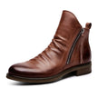 Retro Ankle Non-Slip Leather Boots Men - My Store