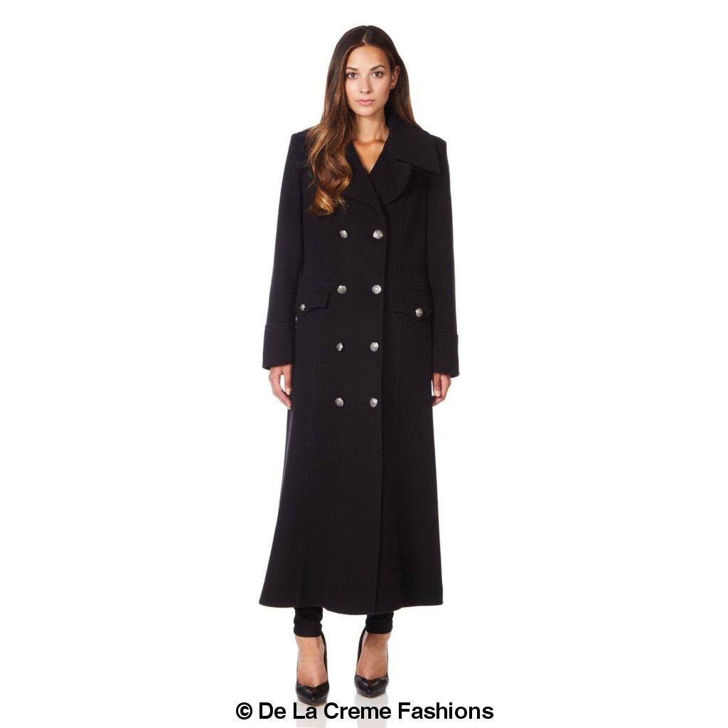 Wool Blend Double Breasted Maxi Coat (2004-WOOL) - My Store