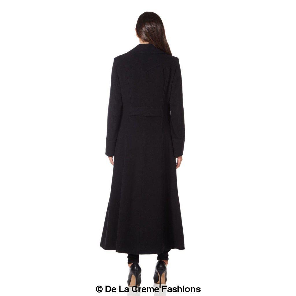 Wool Blend Double Breasted Maxi Coat (2004-WOOL) - My Store