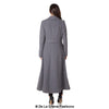 Wool Blend Double Breasted Maxi Coat (2004-WOOL) - My Store