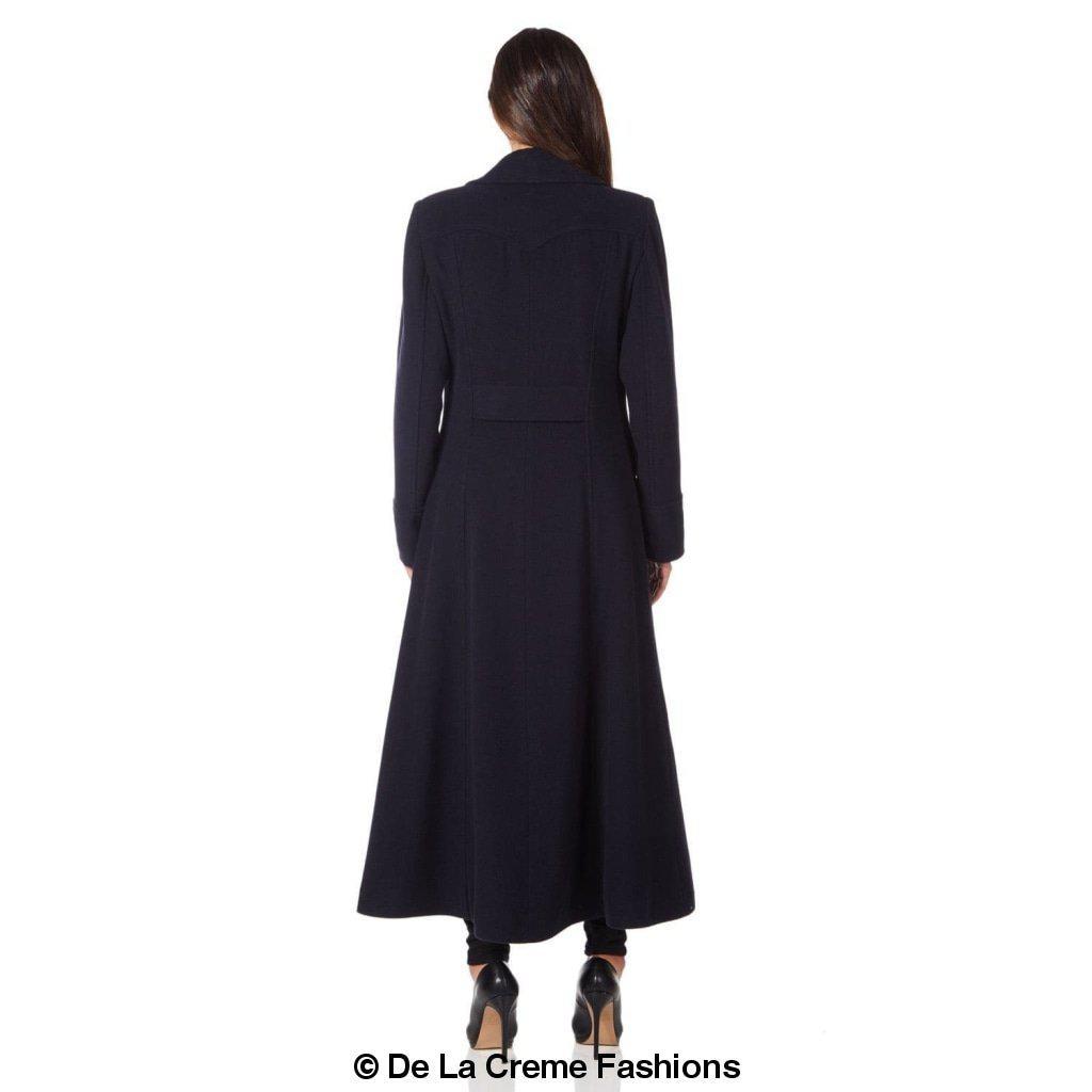 Wool Blend Double Breasted Maxi Coat (2004-WOOL) - My Store