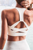 Women's White Athletic Push Up Sports Bra - My Store