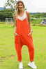 Double Take Full Size Sleeveless V-Neck Pocketed Jumpsuit - My Store