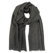 Charcoal Handloom  Cashmere Scarf - My Store