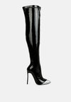 Chimes High Heel Patent Long Boots - My Store