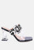 City Girl Buckle Detail Clear Spool Heel Sandals - My Store