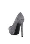 Clarisse Diamante Faux Suede High Heeled Pumps - My Store