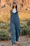 Double Take  V-Neck Sleeveless Jumpsuit with Pocket - My Store