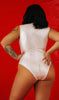 Latex Catsuit White White High Waist Latex Bodysuit for Rubber Women's - My Store