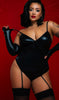 Catwoman Halloween Ensemble Alluring Cat Girl Attire Stretchy Black - My Store