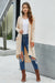 Apricot Selected Button Down Pocketed Knit High Low Long Cardigan - My Store