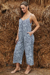 Blue Leopard Adjustable Jumpsuit - My Store