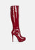 Daphne Stiletto Heeled Mid Calf Boots - My Store