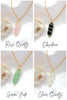 18K Double Ended Natural Healing Crystals Hand Wired Necklace - My Store