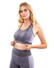 Arleta Seamless Sports Bra - Grey - My Store