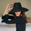 RIRI Jute Straw Hat, in Black - My Store