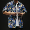 Mens Loose Fit Summer Hawaiian Shirt - My Store