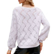 Womens V-Neck Open Knit Sweater - My Store