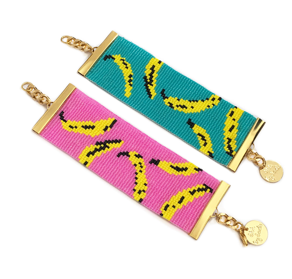 Bananas Bracelet - Pink / Turquoise - My Store