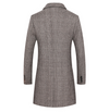 Fashion Plaid Single Breasted Jackets Men's Wool Coats - My Store